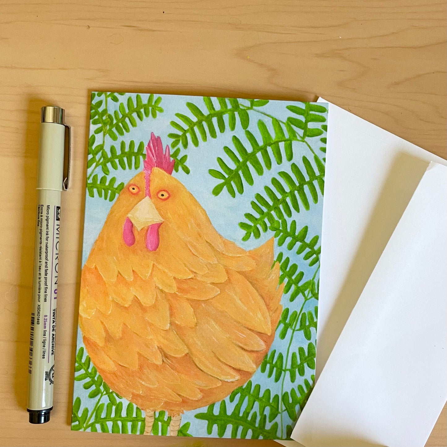 “Viola” Chicken Everyday All Occasion Greeting Card