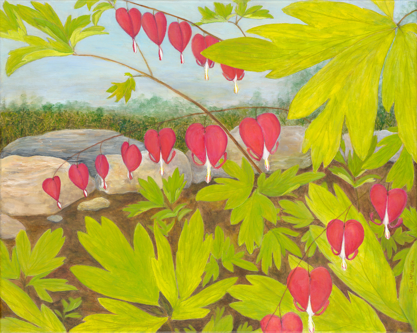 Bleeding Hearts Print