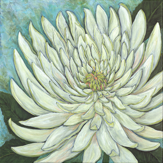 "Ordinary Flower" Print - White Chrysanthemum
