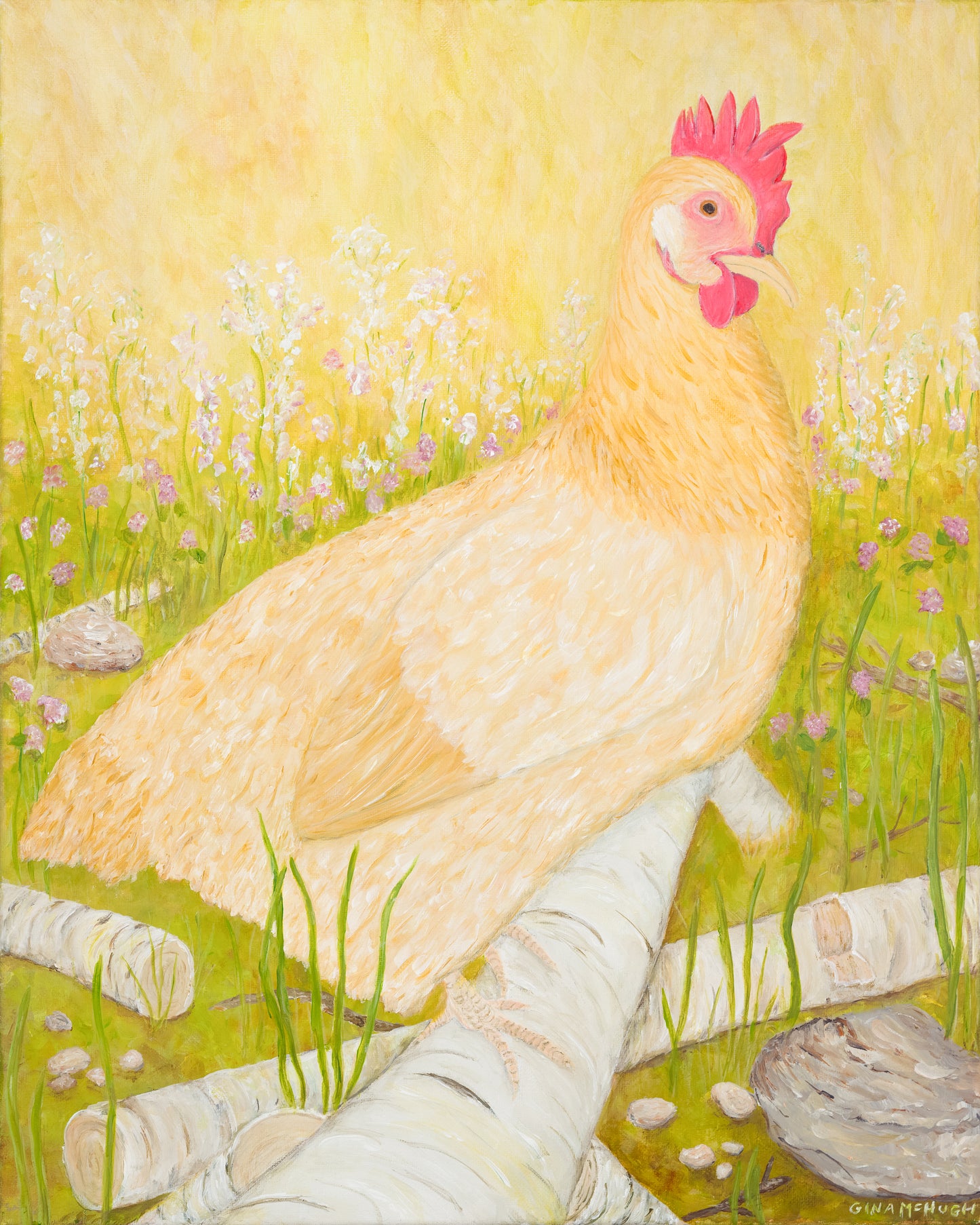 “Stella” Buff Orpington Chicken painting