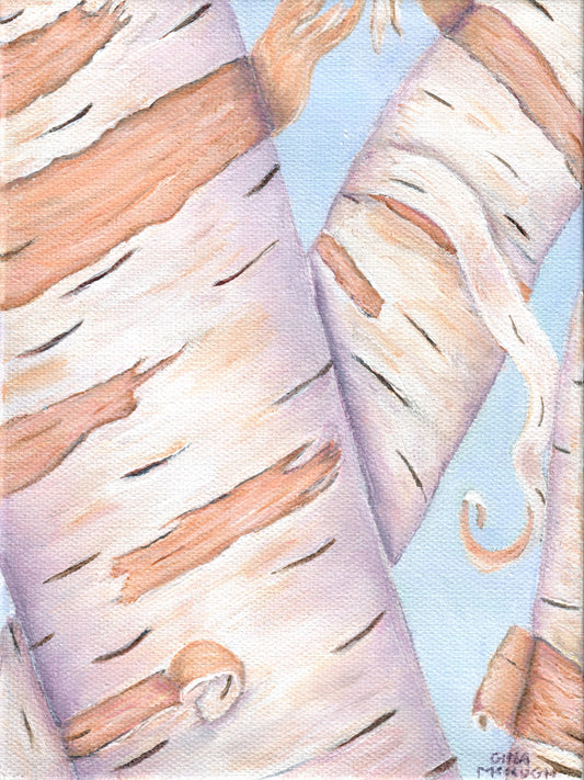 Twirling Birches 2 - Original Painting